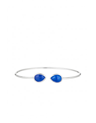 Bracelet "Aude"Jade bleu